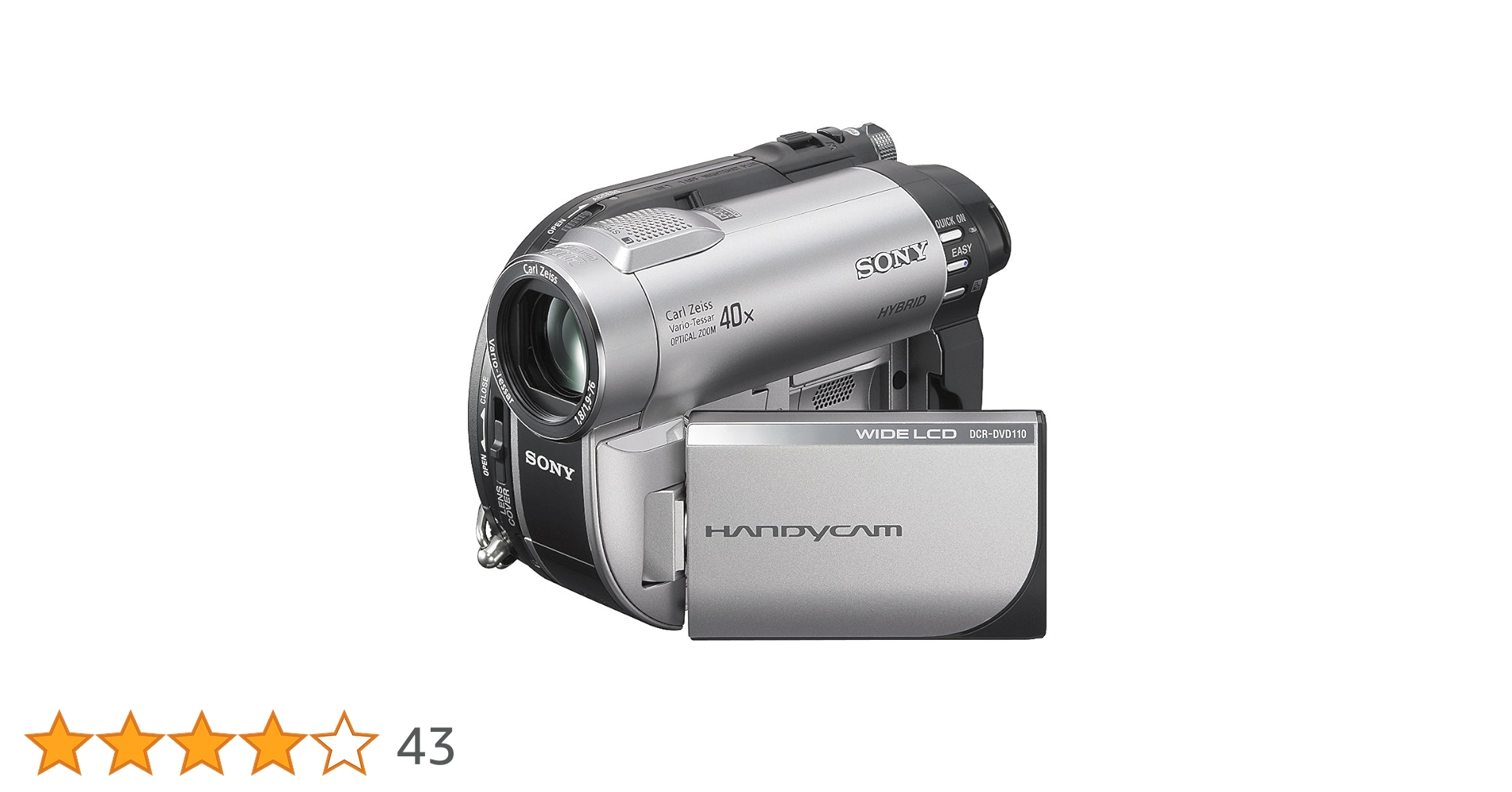 Sony DCR-DVD110 DVD Handycam with X40 Zoom: Amazon.co.uk